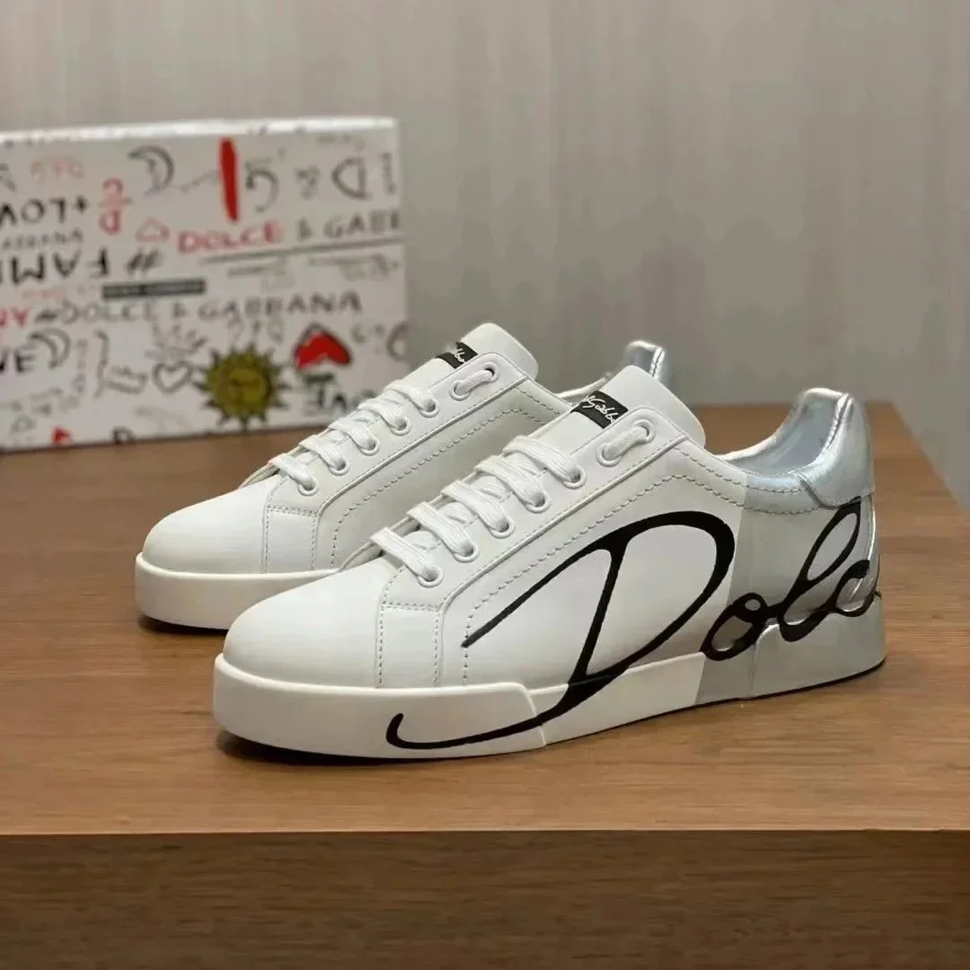 Dolce & Gabbana Dolce & Gabbana White Leather Sneakers White - 1