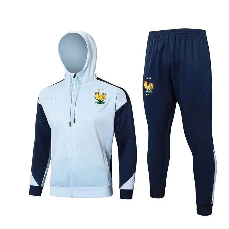 Other France Football Tracksuit Set - Light Blue/Navy Blue - 1
