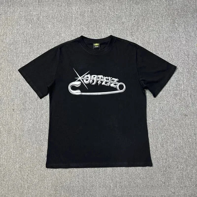 Corteiz Corteiz Safety Pin T-Shirt Black Black - 1