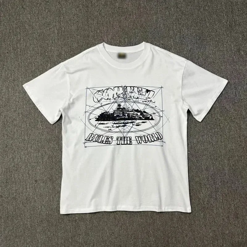 Other Unisex White 'Rules the World' Graphic T-Shirt White - 1