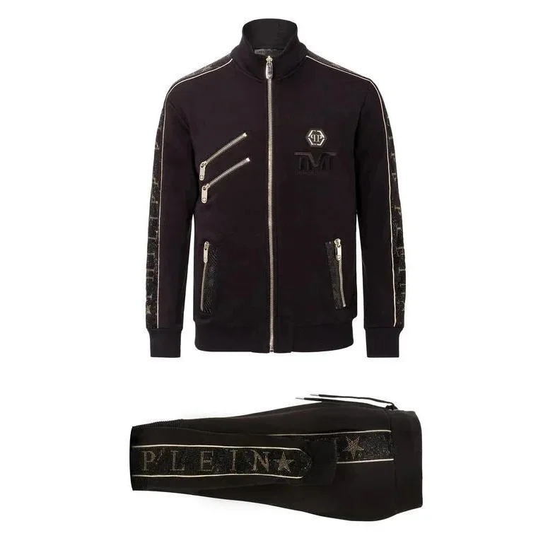 Philipp Plein Plein Black & Gold Track Suit Set Black - 1