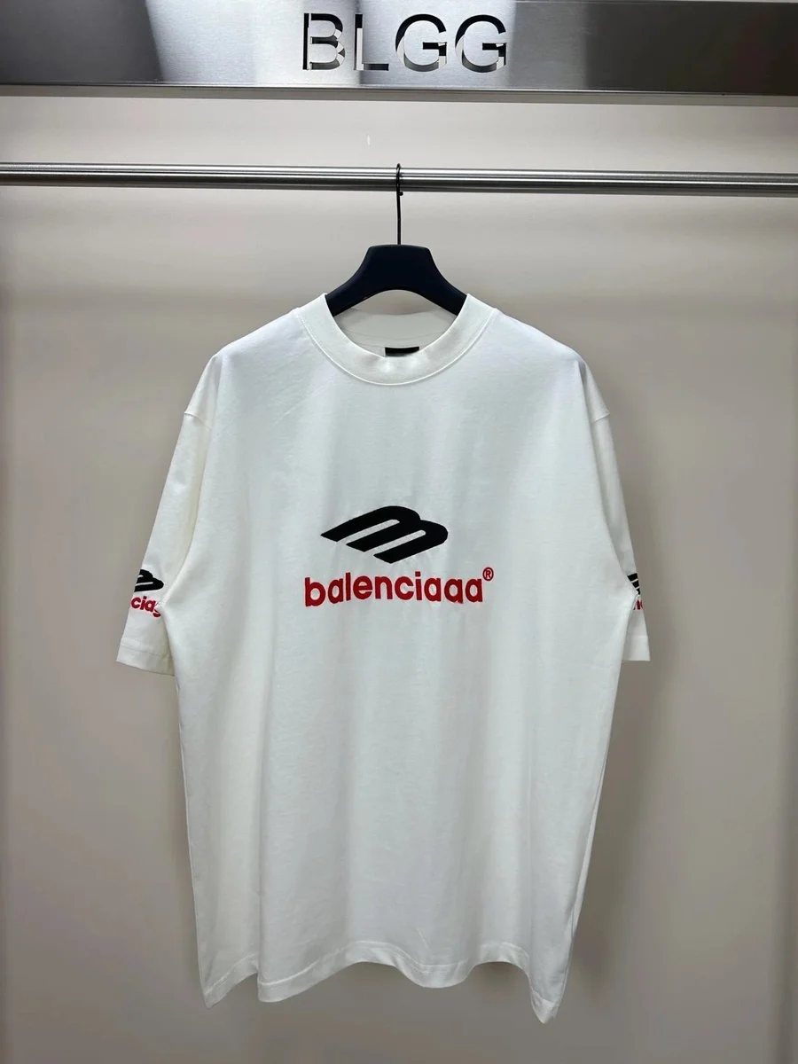 Balenciaga Balenciaga Logo T-Shirt White Casual White - 1