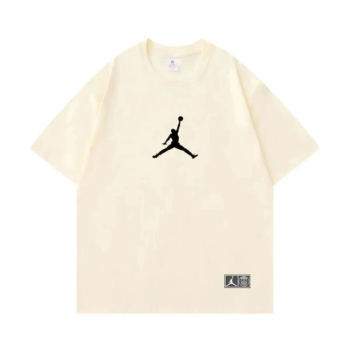 Jordan Nike Air Jordan 1 Cream Black T-Shirt Cream - 1