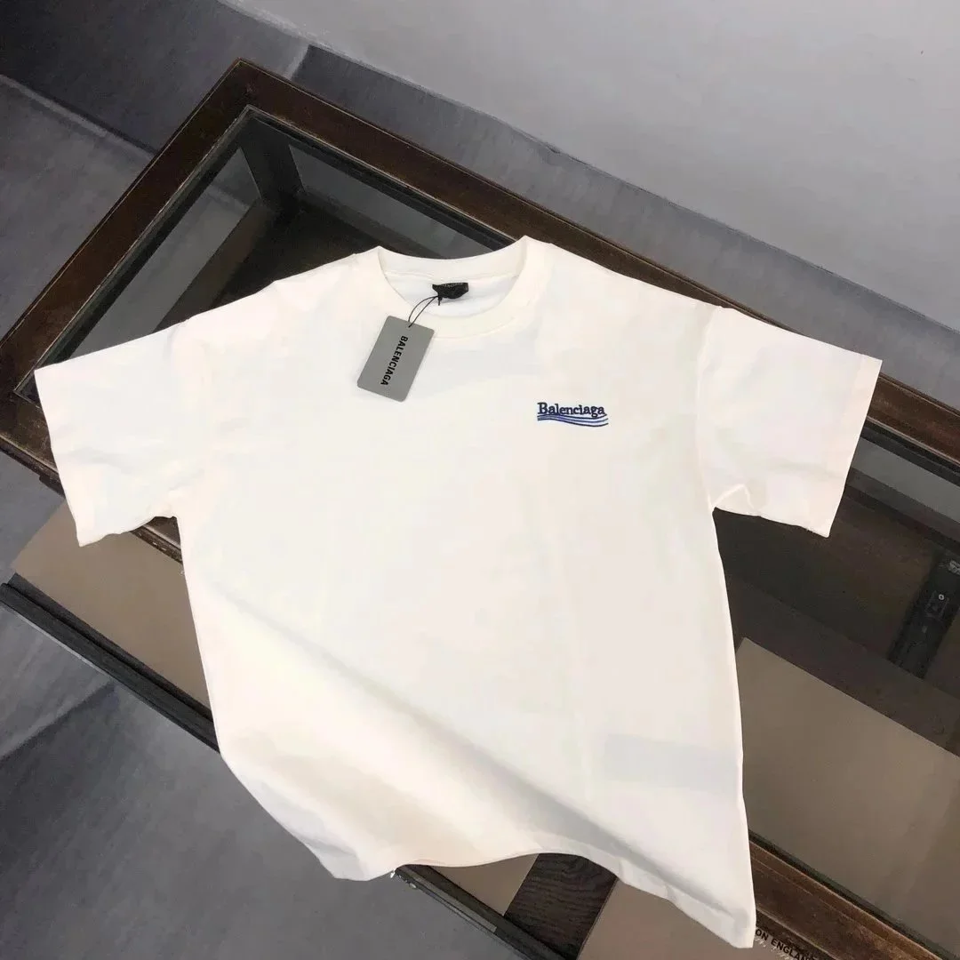 Balenciaga Balenciaga White Logo T-Shirt White - 1