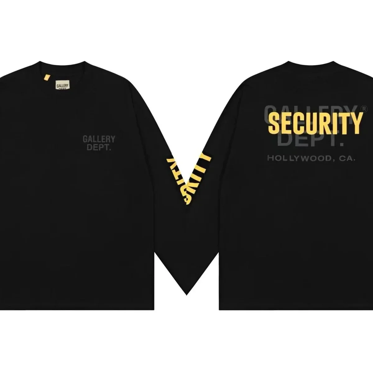 Gallery Dept. Gallery Dept. Security Black Long Sleeve T-Shirt Black - 1