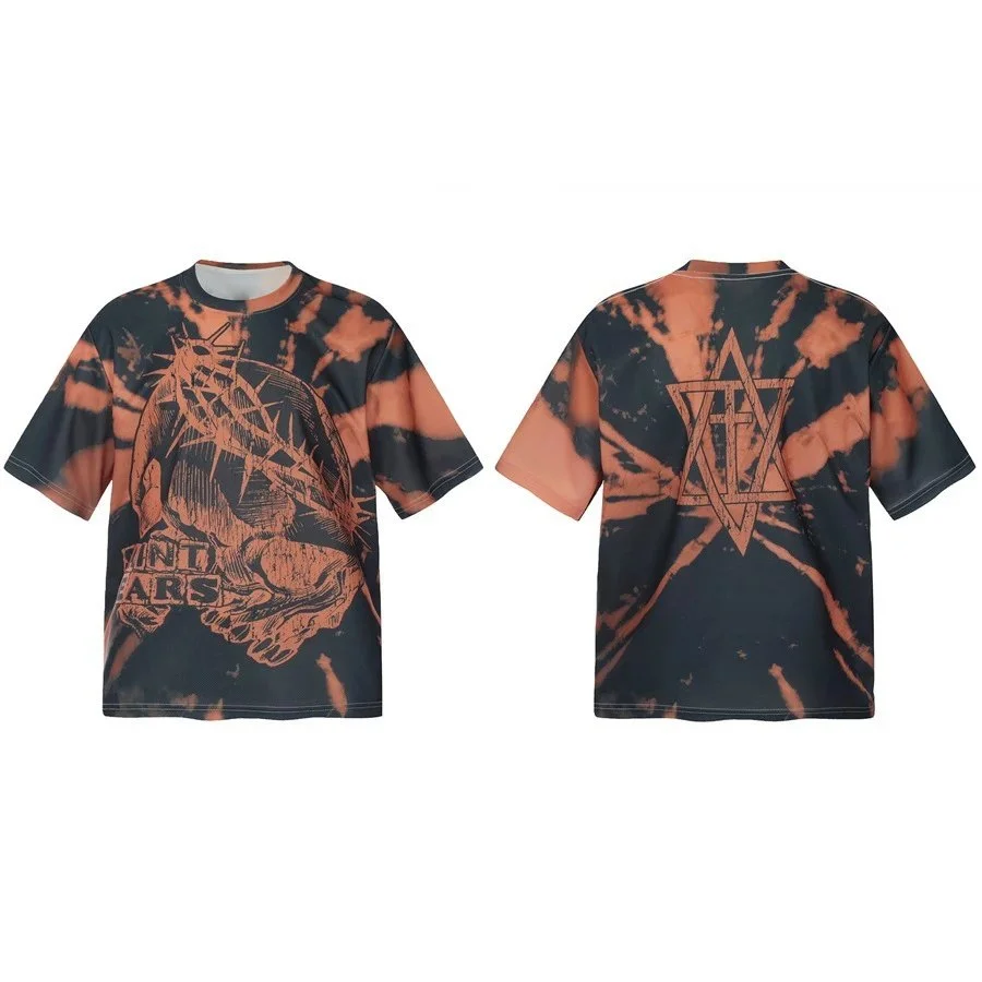 Other Unisex Tie-Dye Graphic T-Shirt Black - 1