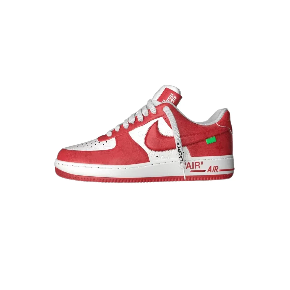 Nike Nike Air Force 1 Red & White Sneakers Red - 1