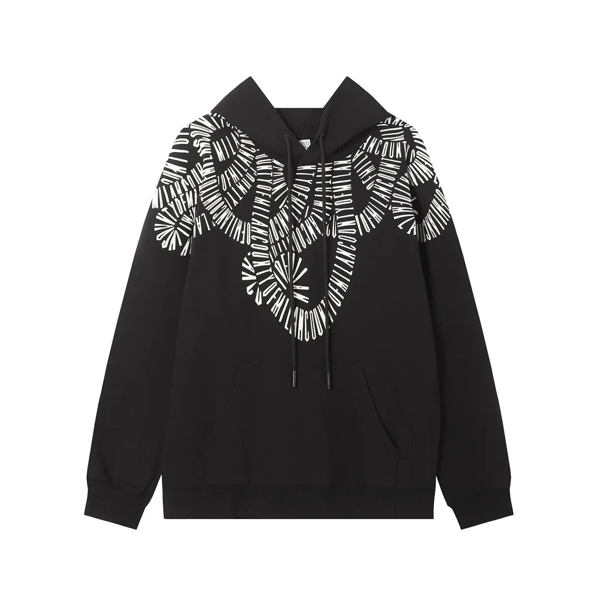 Marcelo Burlon Marcelo Burlon Wings Black Hoodie Black - 1
