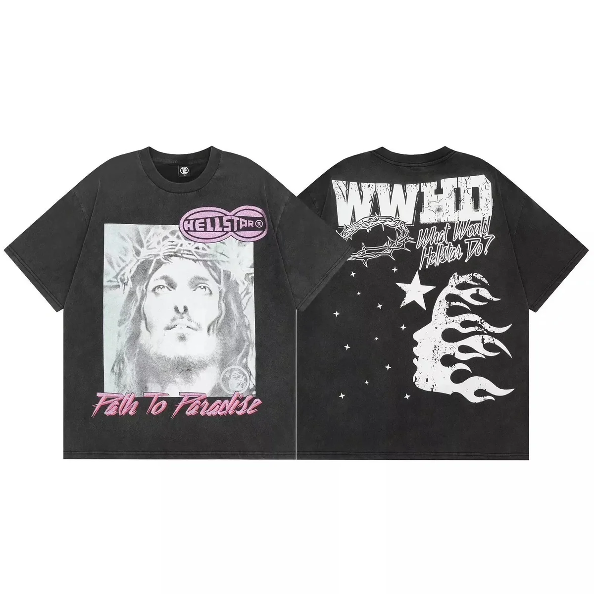 Hellstar Hellstar Faith To Paradise Black T-Shirt Black - 1