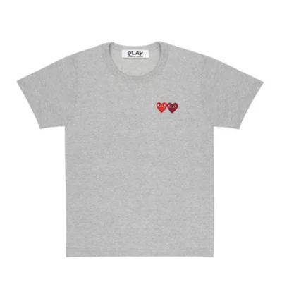 Comme des Garçons Comme des Garçons Play Hearts T-Shirt Grey Grey - 1