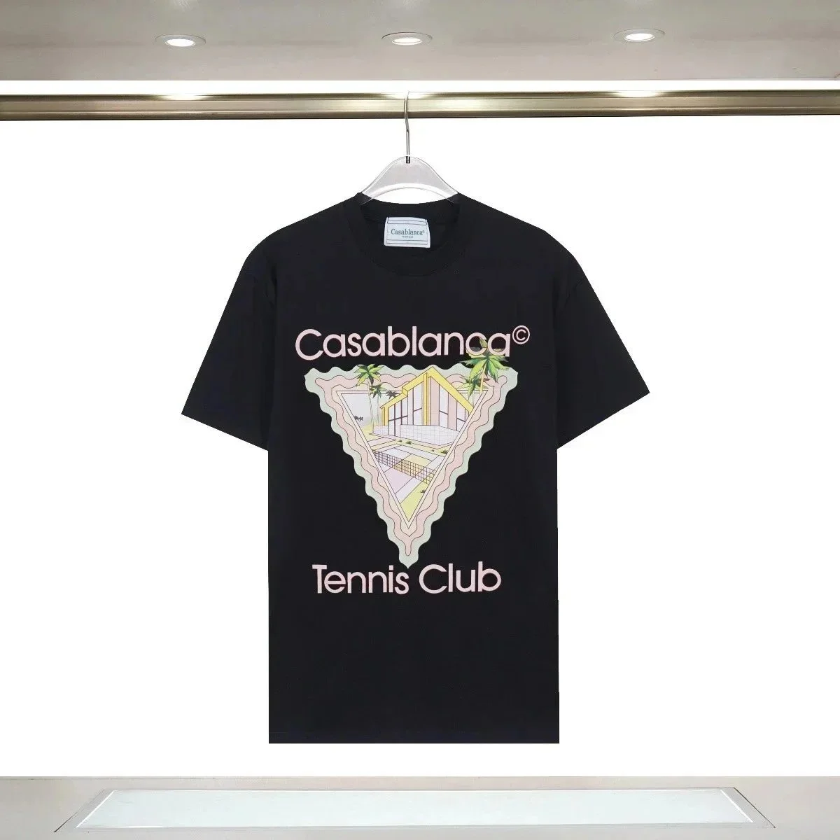 Casablanca Casablanca Tennis Club Black T-Shirt Black - 1