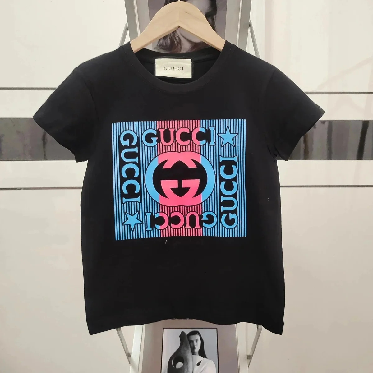 Gucci Gucci Black GG Logo T-Shirt Black - 1