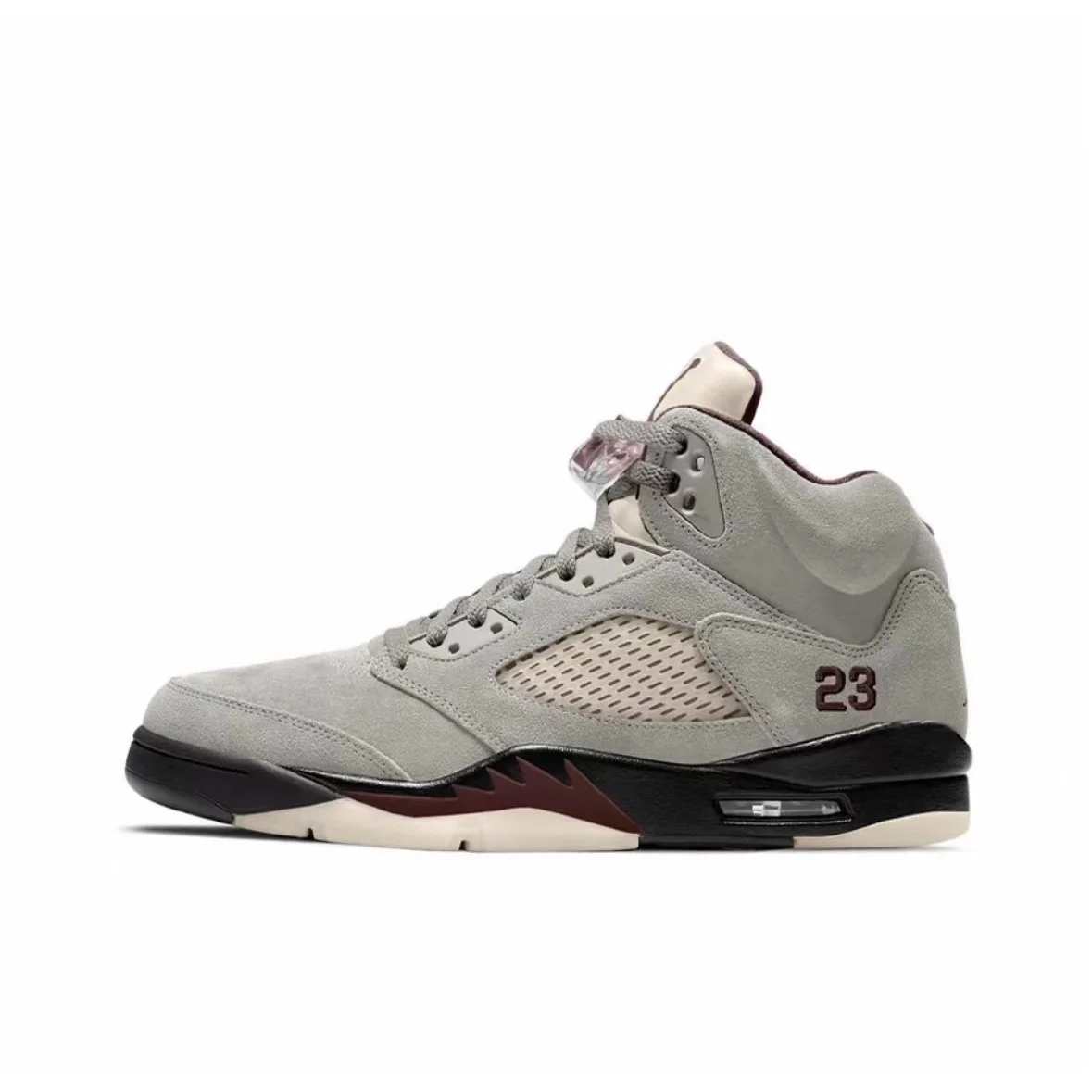 Jordan Nike Air Jordan 5 Grey/Black/University Red Sneakers Grey - 1