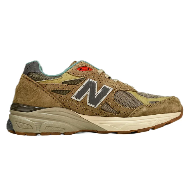 New Balance New Balance 990 Olive & Grey Sneakers Brown - 1