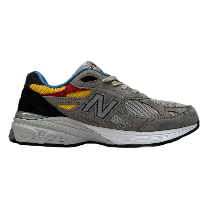 New Balance New Balance 990 Grey/Yellow/Red Sneakers Grey - 1