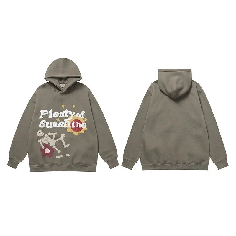 Other Unisex Plenty of Sunshine Graphic Hoodie Grey - 1