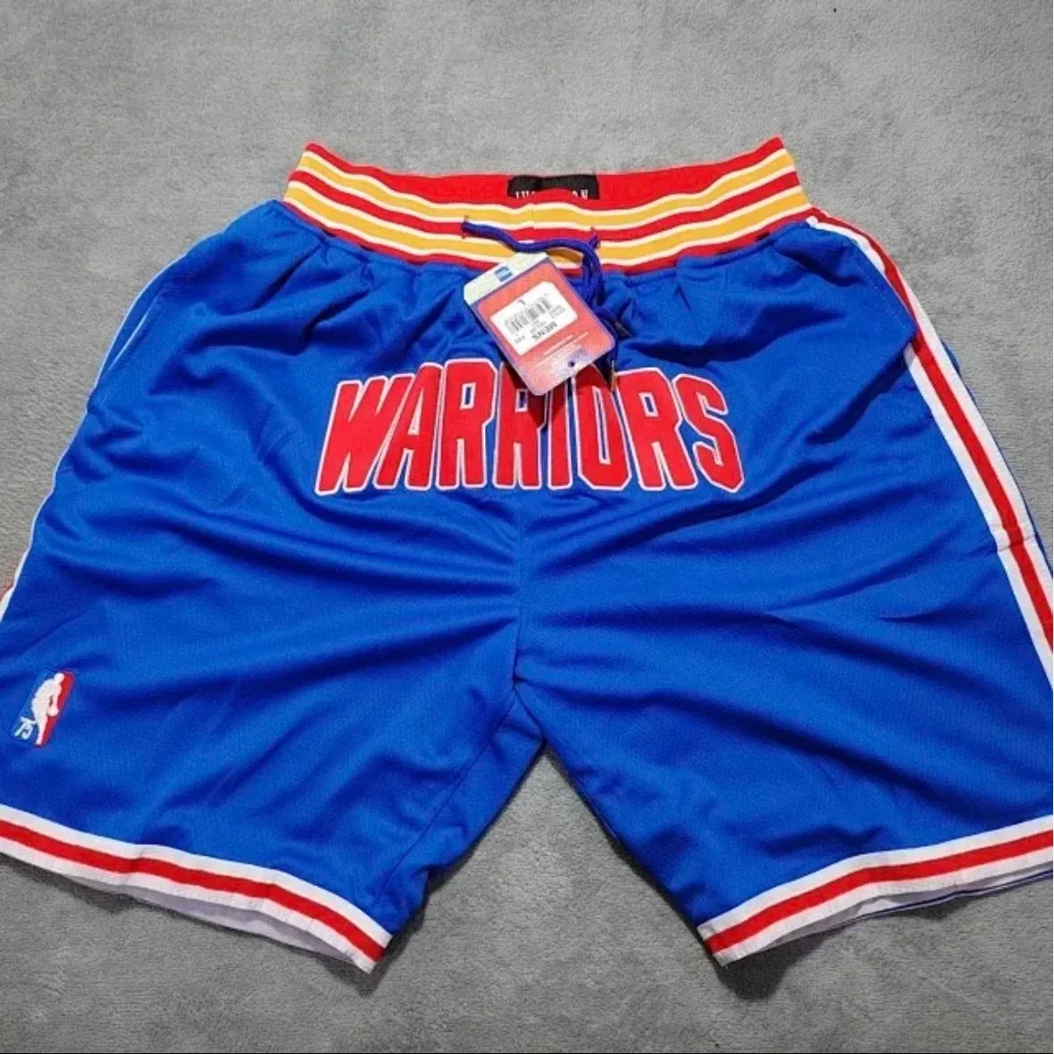 Mitchell & Ness Warriors Blue Basketball Shorts Blue - 1