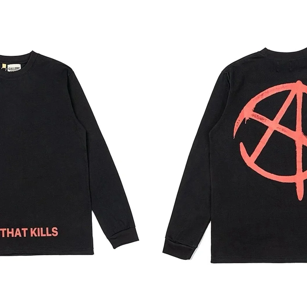 Gallery Dept. Gallery Dept. Art That Kills Black Long Sleeve T-Shirt Black - 1