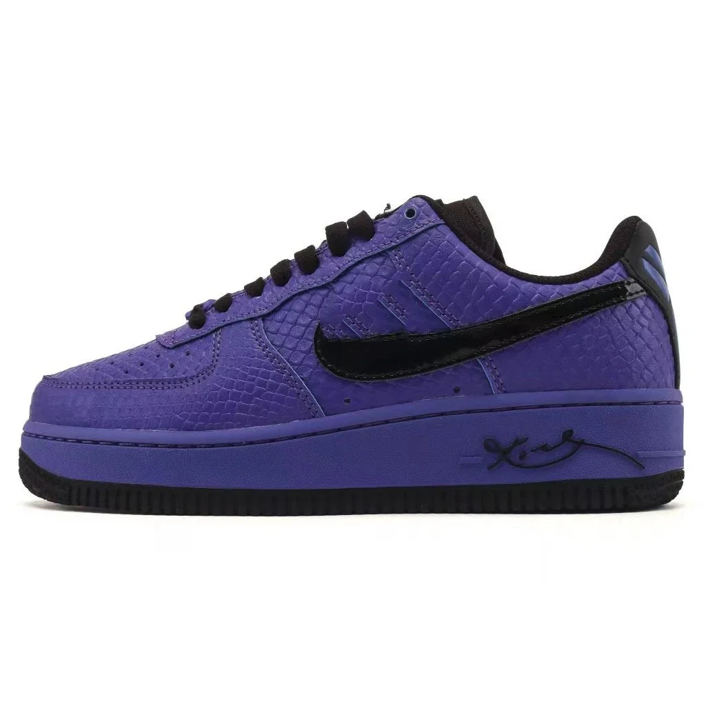 Nike Nike Air Force 1 Purple Croc Leather Sneakers Purple - 1