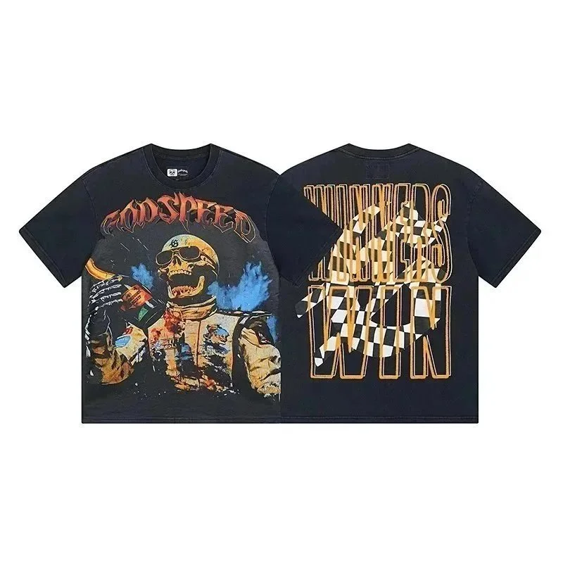 Godspeed Godspeed Black T-Shirt with Skull Print Black - 1