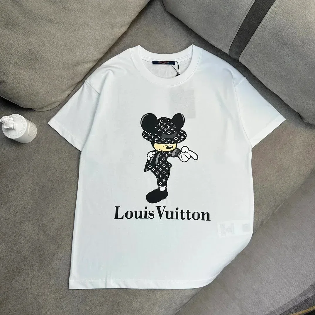 Louis Vuitton Louis Vuitton Mickey Print White T-Shirt White