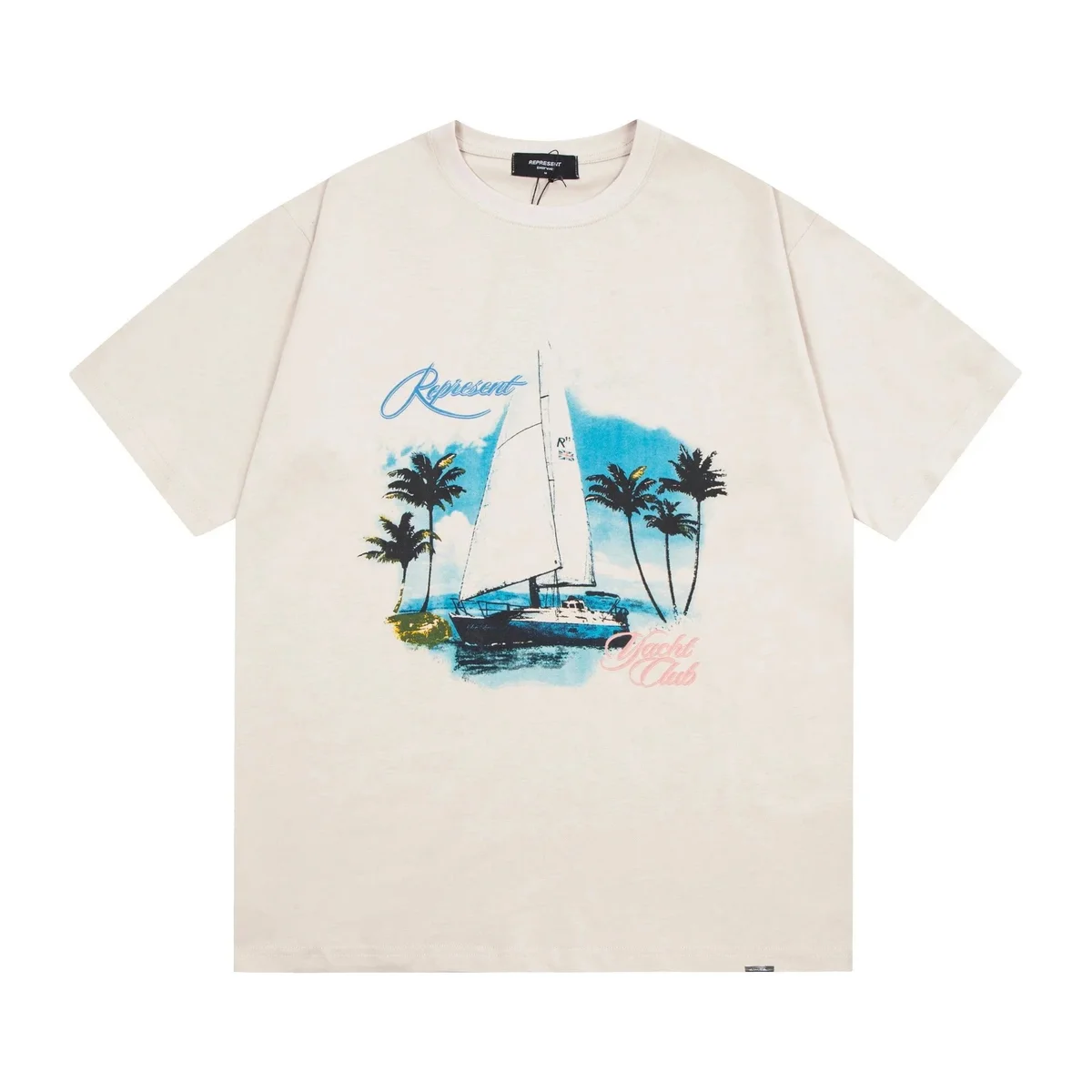 Represent Represent Yacht Club T-Shirt Beige Beige - 1