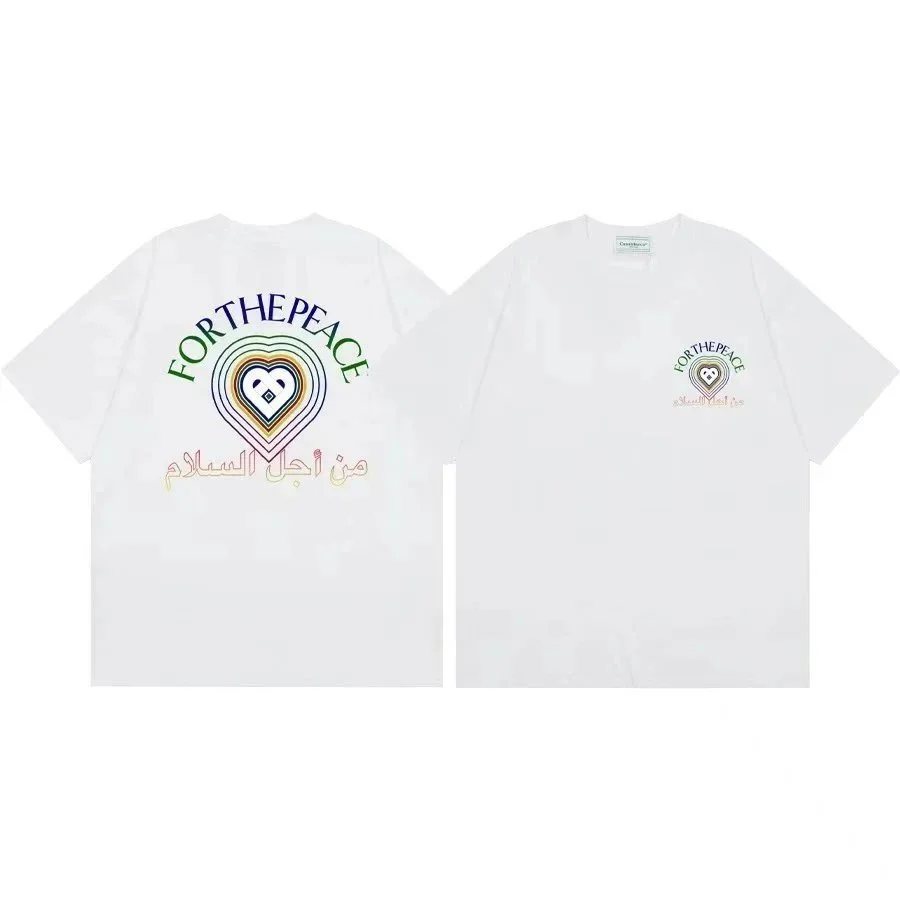 Other White ForThePeace Heart T-Shirt White - 1