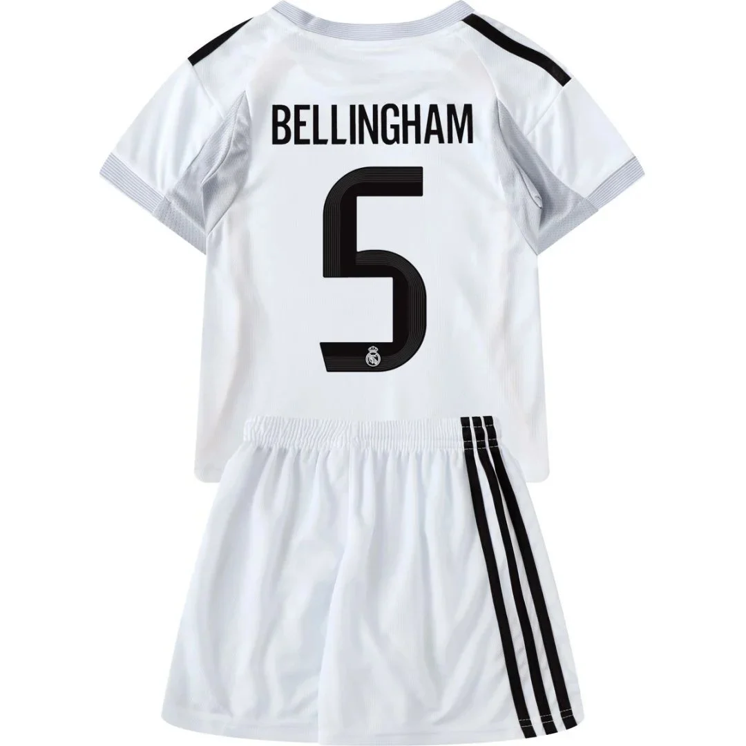 Adidas Adidas Bellingham 5 White Soccer Jersey & Shorts Set White - 1