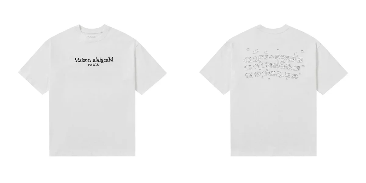 Maison Margiela Maison Margiela White 'Maison Margiela Paris' T-Shirt White - 1