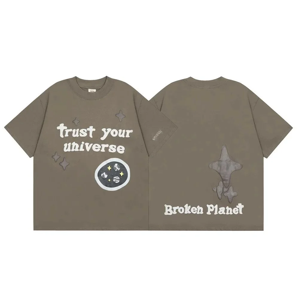 Broken Planet Broken Planet Trust Your Universe T-Shirt Olive Multicolor - 1