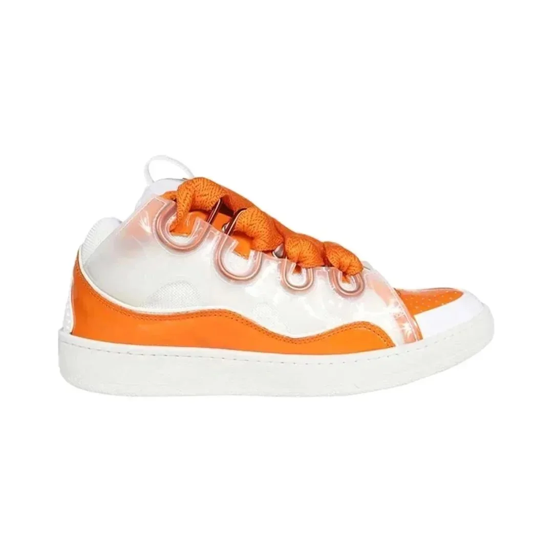 Balenciaga Orange & White Low Sneakers Orange - 1