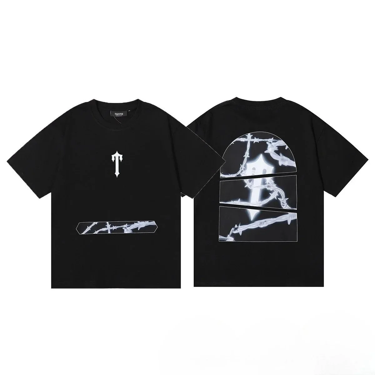 Trapstar Trapstar Black Barbed Wire T-Shirt Black - 1