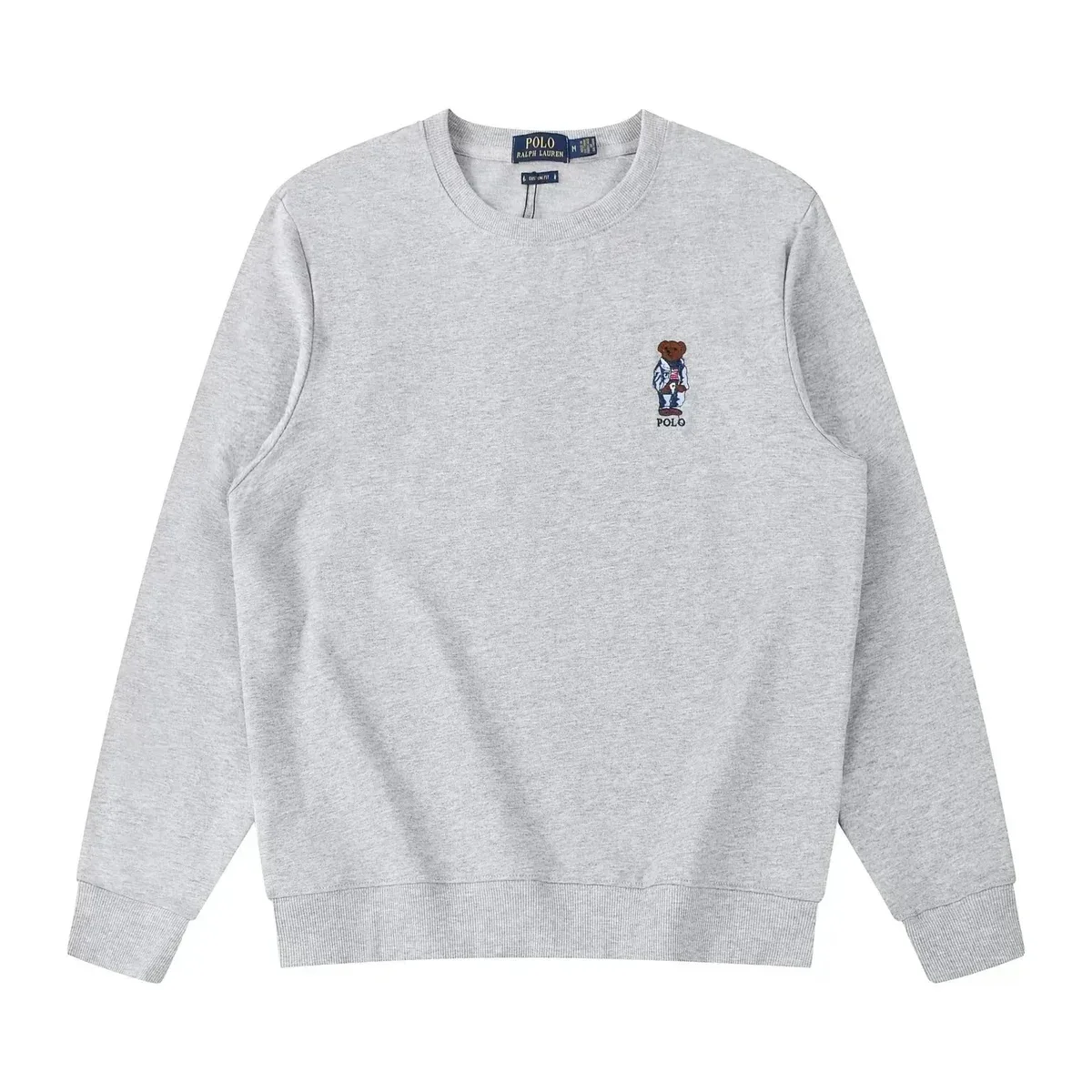 Polo Ralph Lauren Polo Ralph Lauren Grey Bear Logo Crewneck Sweatshirt Grey - 1