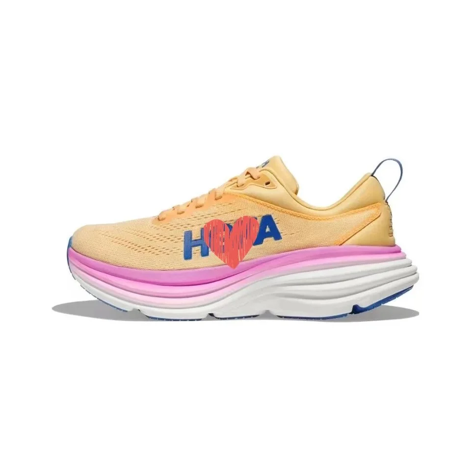 Hoka Hoka Clifton Women's Running Sneakers Yellow/Pink Yellow - 1