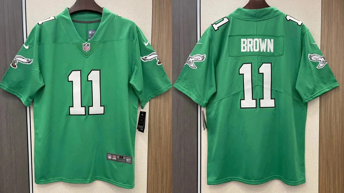 Nike Nike Brown 11 Green NFL Jersey Green - 1