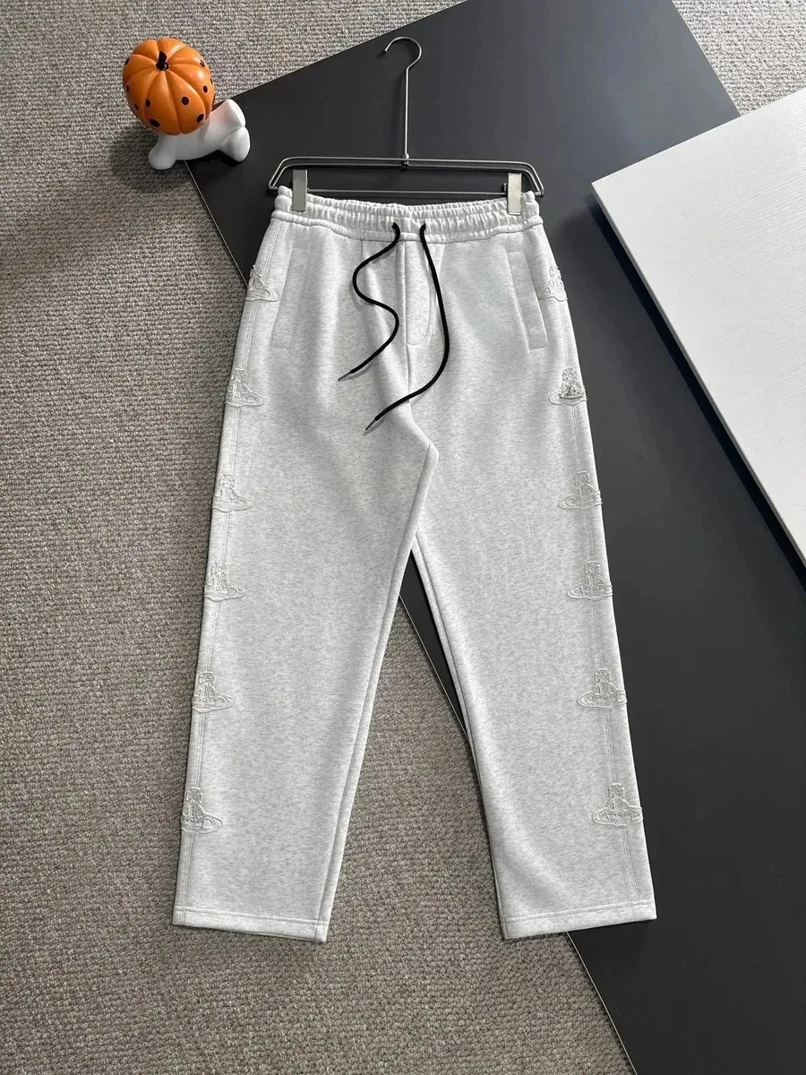 Vivienne Westwood Vivienne Westwood Orb Embroidered Sweatpants Grey Grey - 1