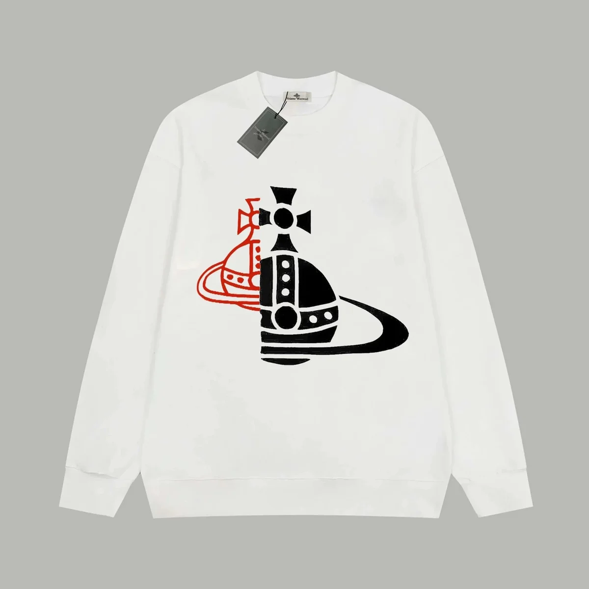 Vivienne Westwood Vivienne Westwood Orb Graphic Crewneck Sweatshirt White White - 1