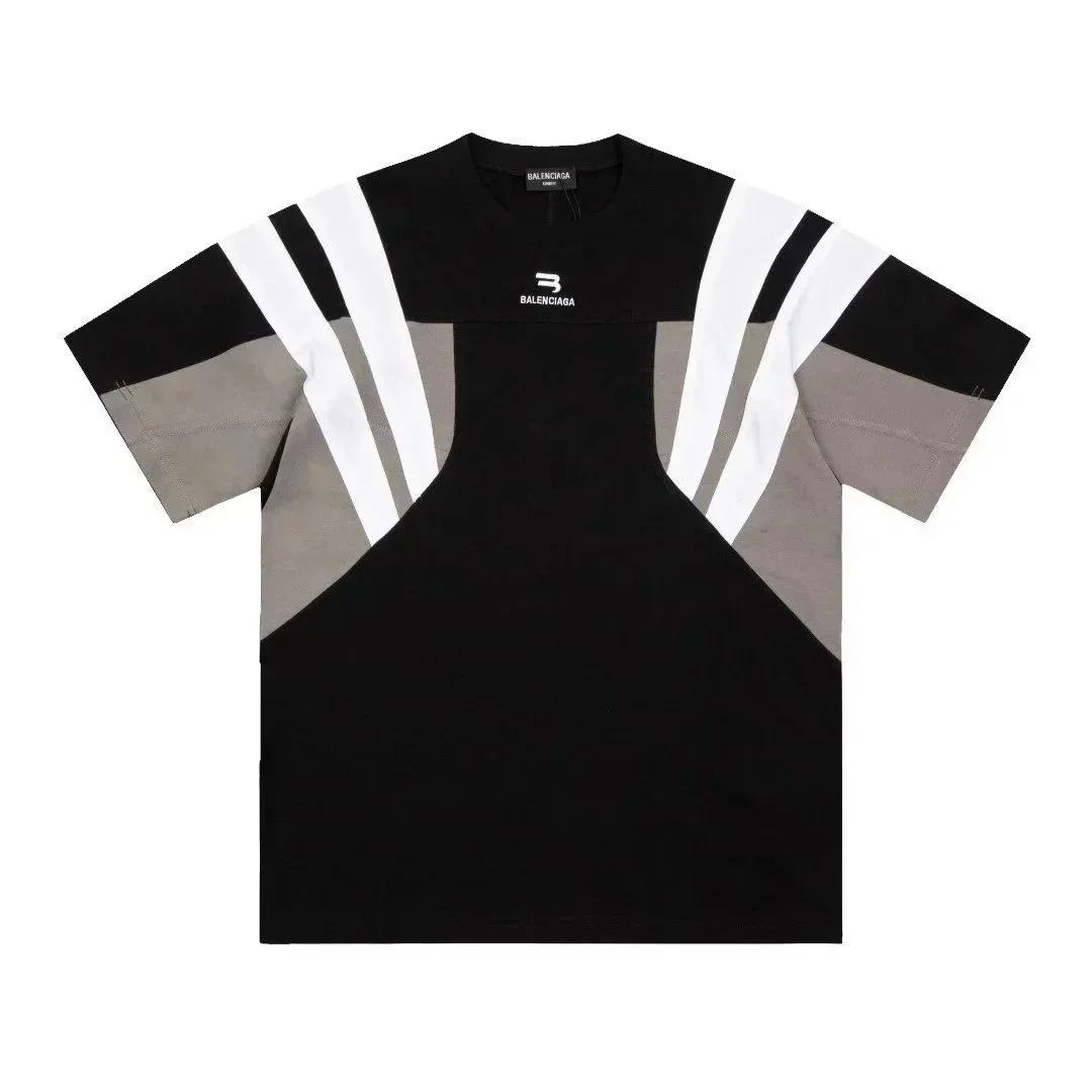 Balenciaga Balenciaga Black & White Colorblock T-Shirt Black - 1