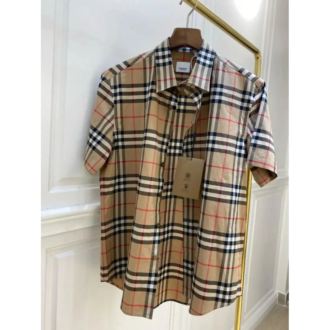 Burberry Burberry Vintage Check Short Sleeve Shirt Beige - 1