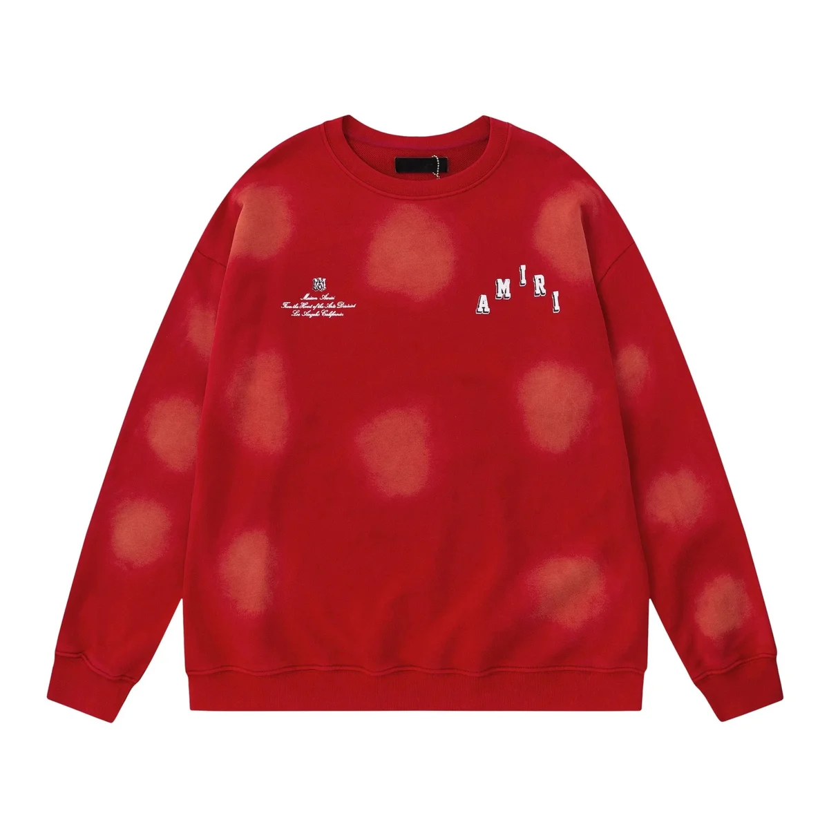 Amiri Amiri Red Bleach Effect Sweatshirt Red - 1