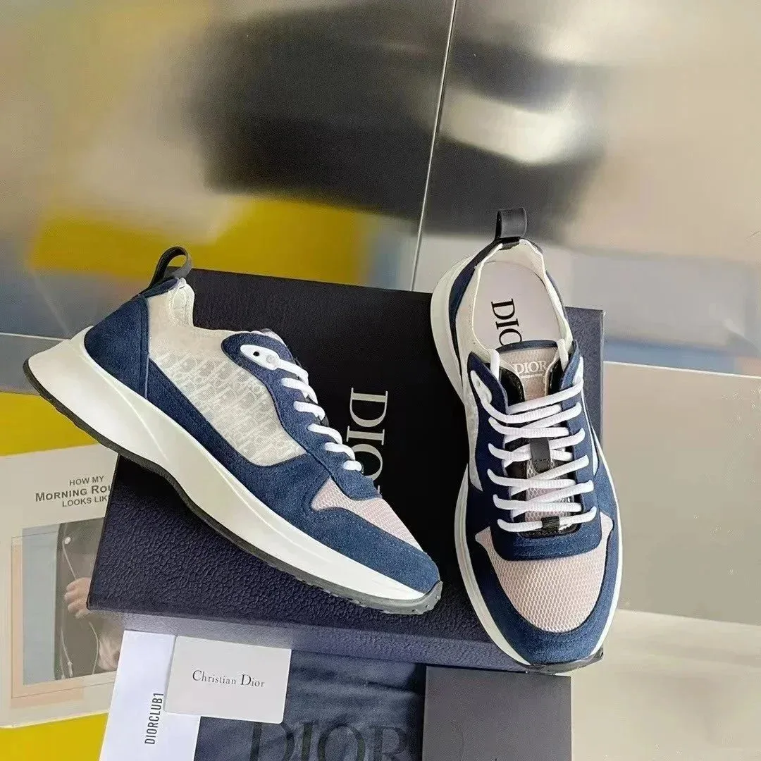 Dior Christian Dior Sauvage Sneakers Blue White Blue - 1