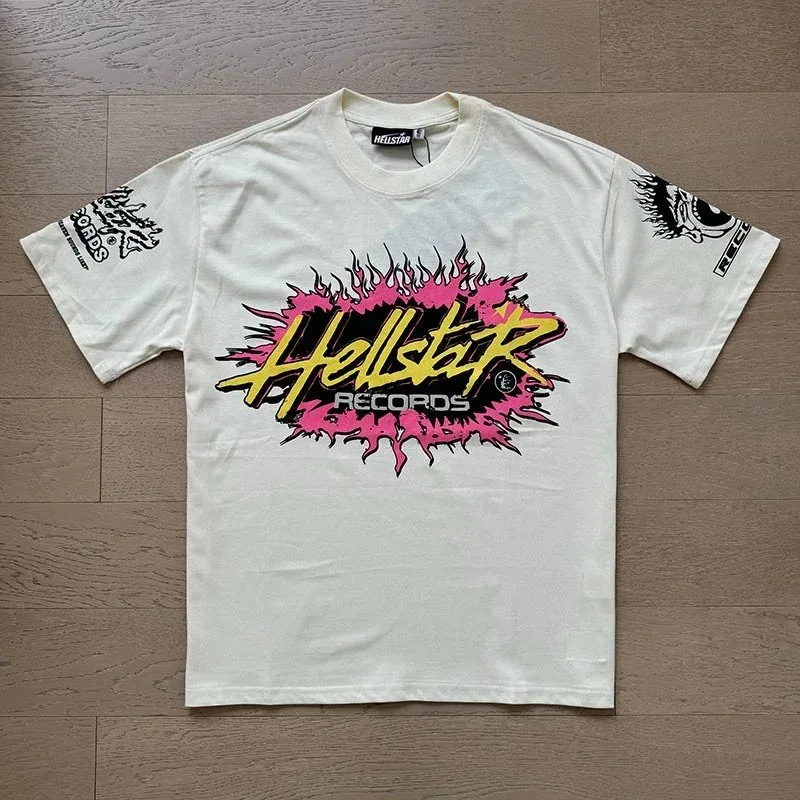 Hellstar Hellstar Studios White 'Hellstar Records' T-Shirt White - 1