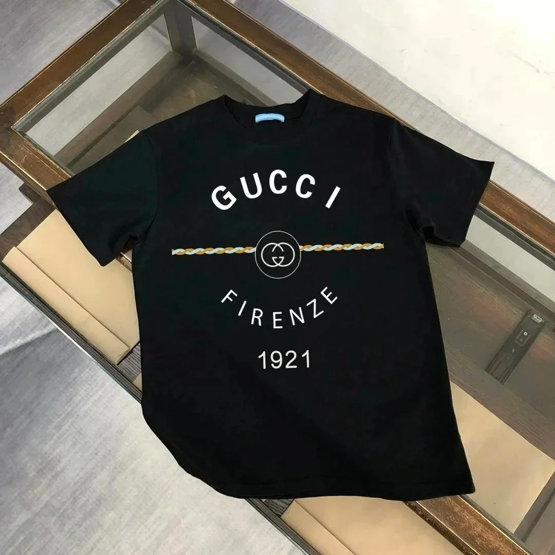 Gucci Gucci Black Firenze 1921 T-Shirt Black - 1