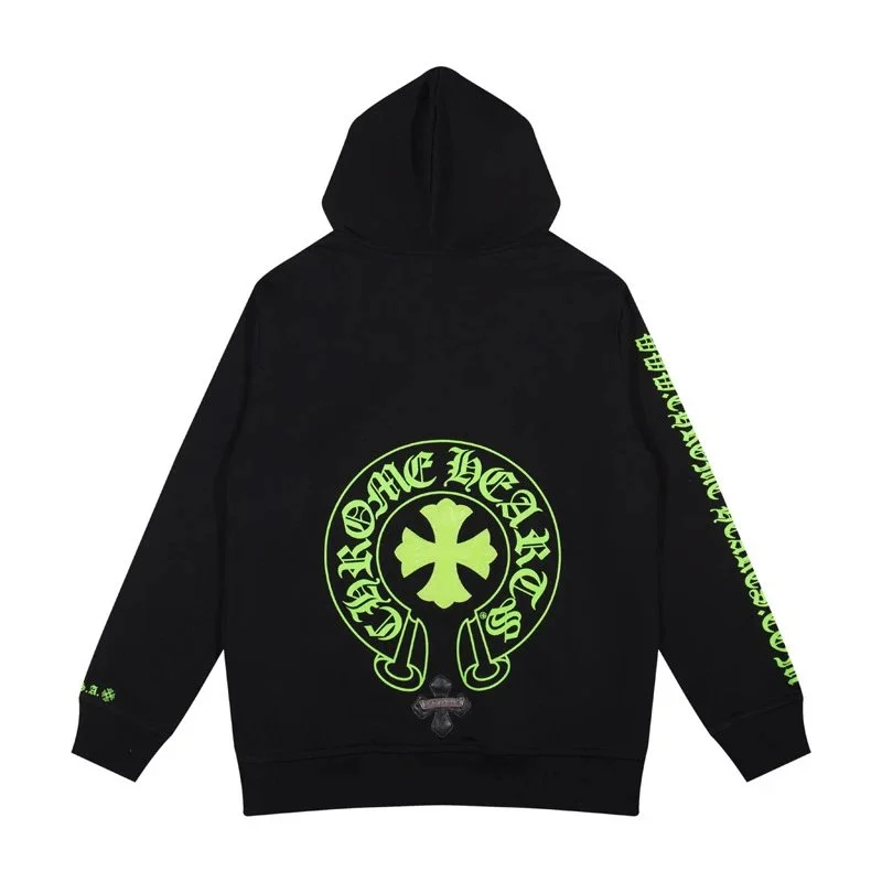 Chrome Hearts Chrome Hearts Black One Heart Hoodie Black - 1