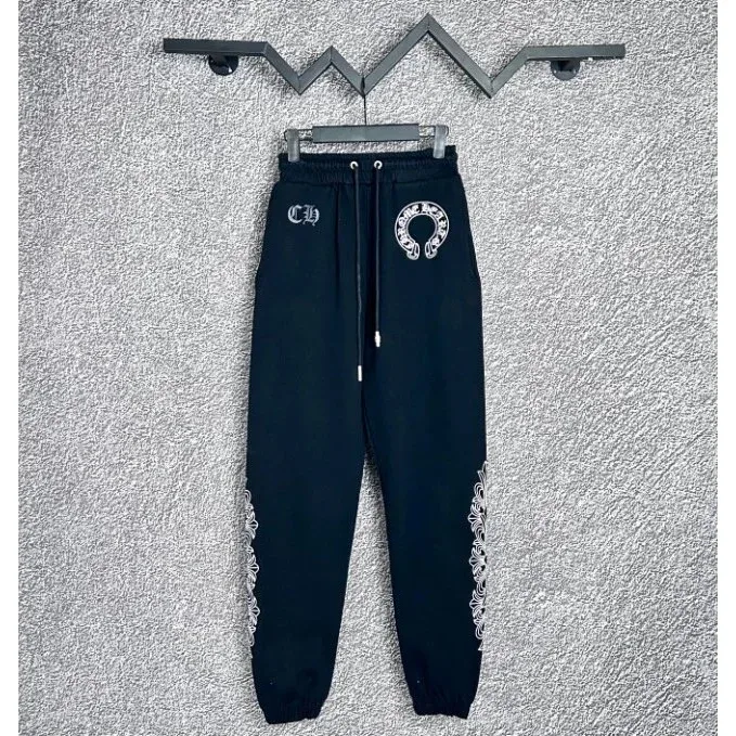 Chrome Hearts Chrome Hearts Black Embroidered Sweatpants Black - 1