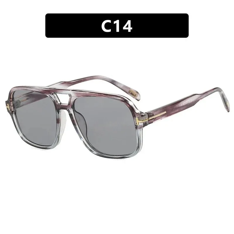 Other Unisex C14 Sunglasses Brown - 1
