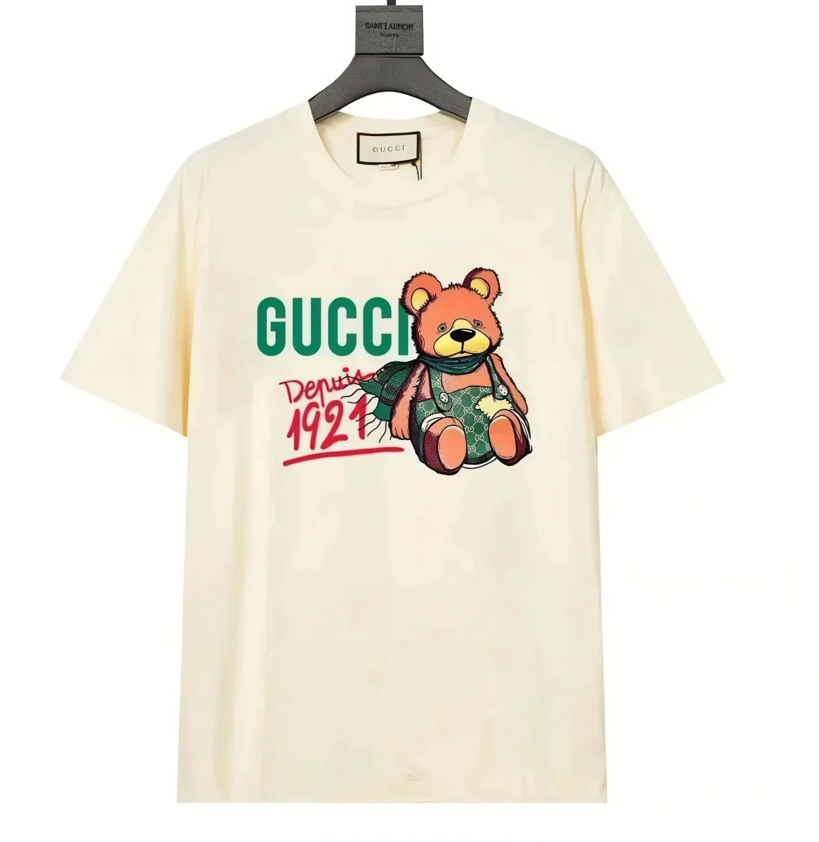 Gucci Gucci Bear Print T-Shirt Cream Cream - 1