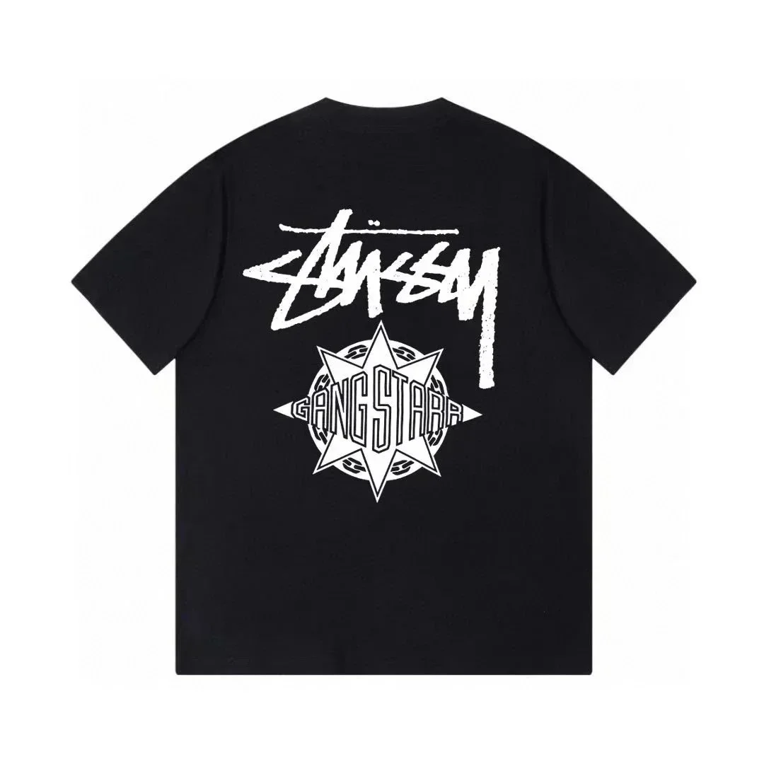 Stussy Stussy Black 'Gangstar' T-Shirt Black - 1