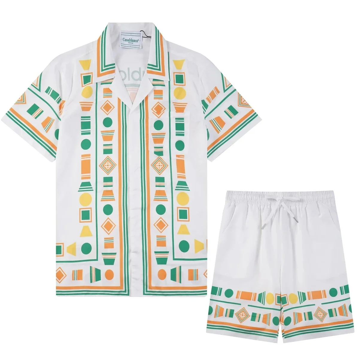Casablanca Casablanca Tennis Club White & Color Block Co-ord Set White - 1