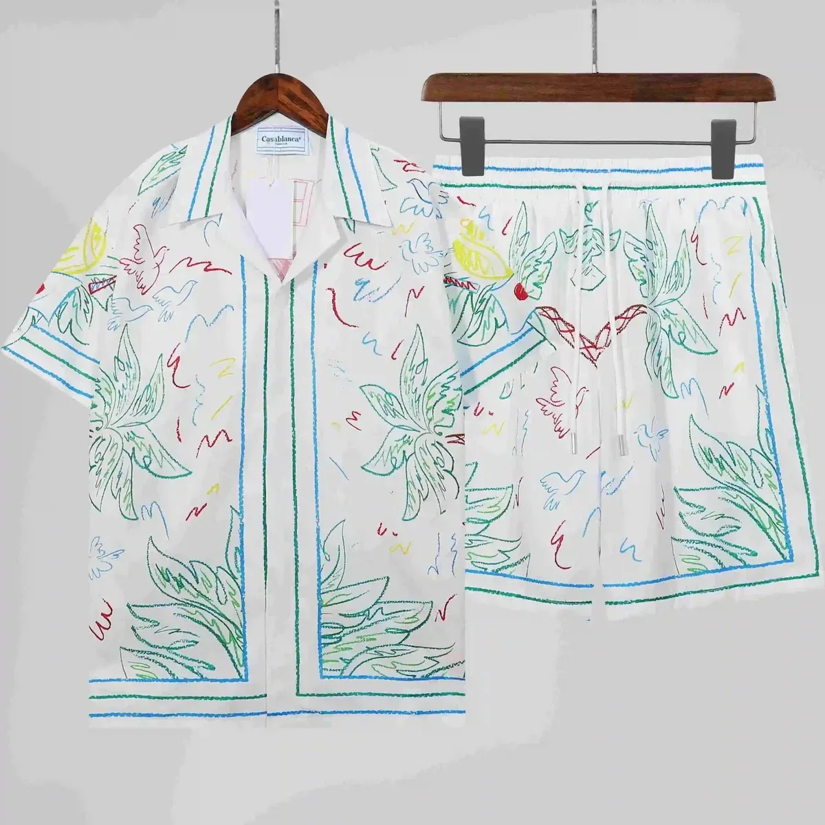 Casablanca Casablanca Tennis Club White & Color Embroidered Co-ord Set White - 1